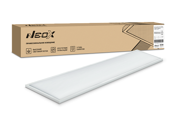 Панель светодиодная универсальная ДВО-01 3640-ПРИЗМА 36Вт 4000K 1195x180мм NEOX