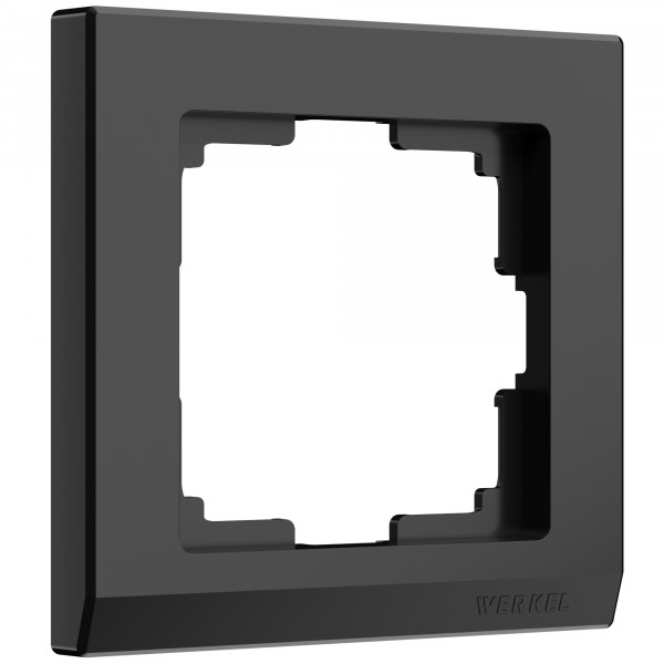 Рамка на 1 пост Werkel WL04-Frame-01 Stark (черный) - купить в Барнауле