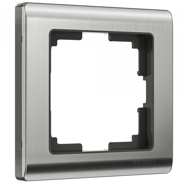 Рамка на 1 пост Werkel WL02-Frame-01 Metallic (глянцевый никель) - купить в Барнауле
