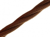 Витой ретро кабель для внешней проводки Werkel Retro 3х1,5мм коричневый - купить в Барнауле
