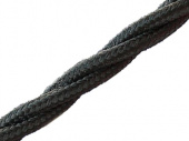 Витой ретро кабель для внешней проводки Werkel Retro 3х2,5мм черный - купить в Барнауле
