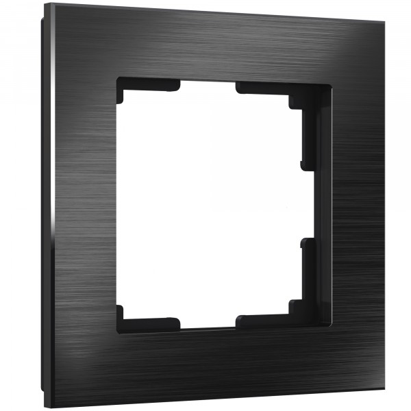 Рамка на 1 пост Werkel WL11-Frame-01 Aluminium (черный алюминий) - купить в Барнауле