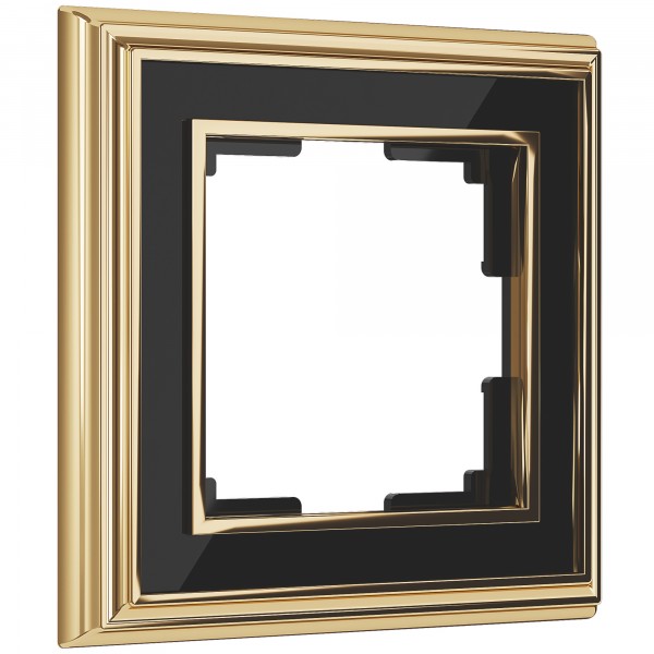 Рамка на 1 пост Werkel WL17-Frame-01 Palacio (золото / черный) - купить в Барнауле