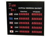 Офисные табло валют 6 разрядов - купить в Барнауле
