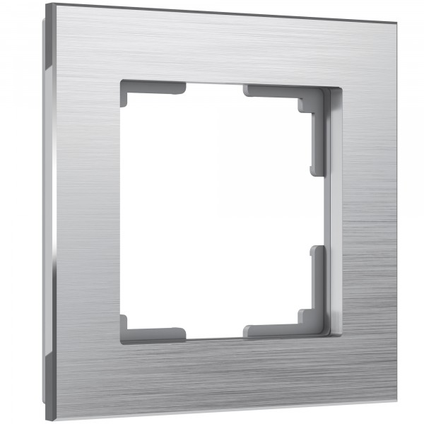 Рамка на 1 пост Werkel WL11-Frame-01 Aluminium (алюминий) - купить в Барнауле