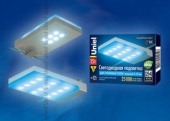 Подсветка для полок Uniel ULE-C01-1,5W/BLUE IP20 SILVER картон с гарантией 